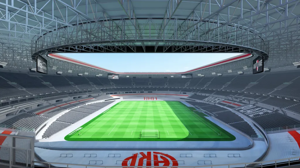 Así podría ser el techo del Monumental