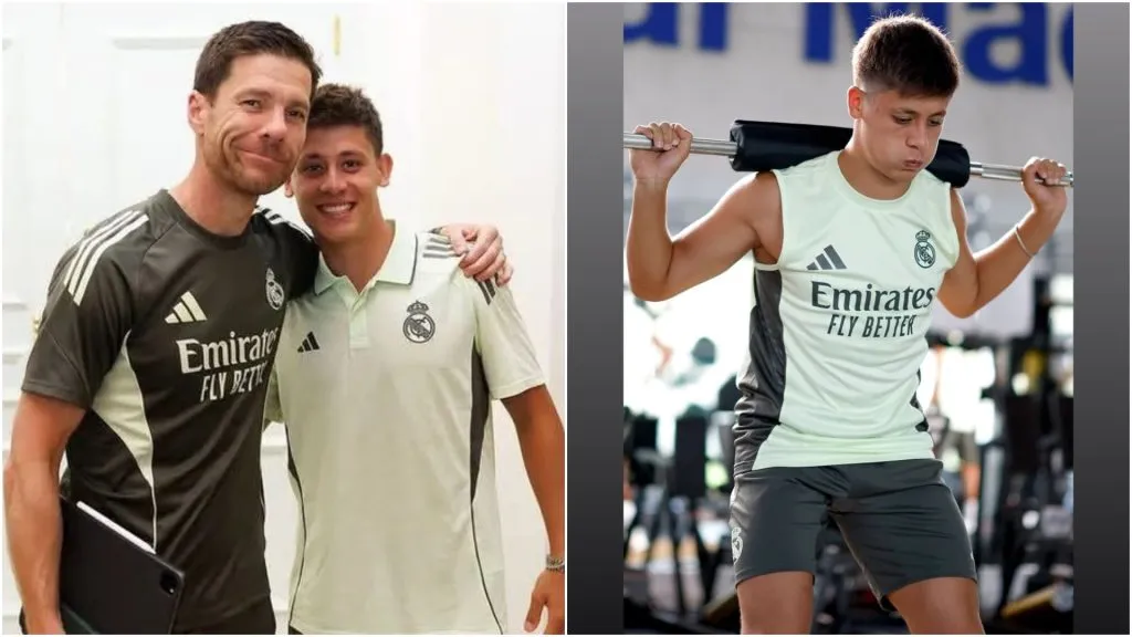 Xabi Alonso y Arda Guller, DT y futbolista del Real Madrid.