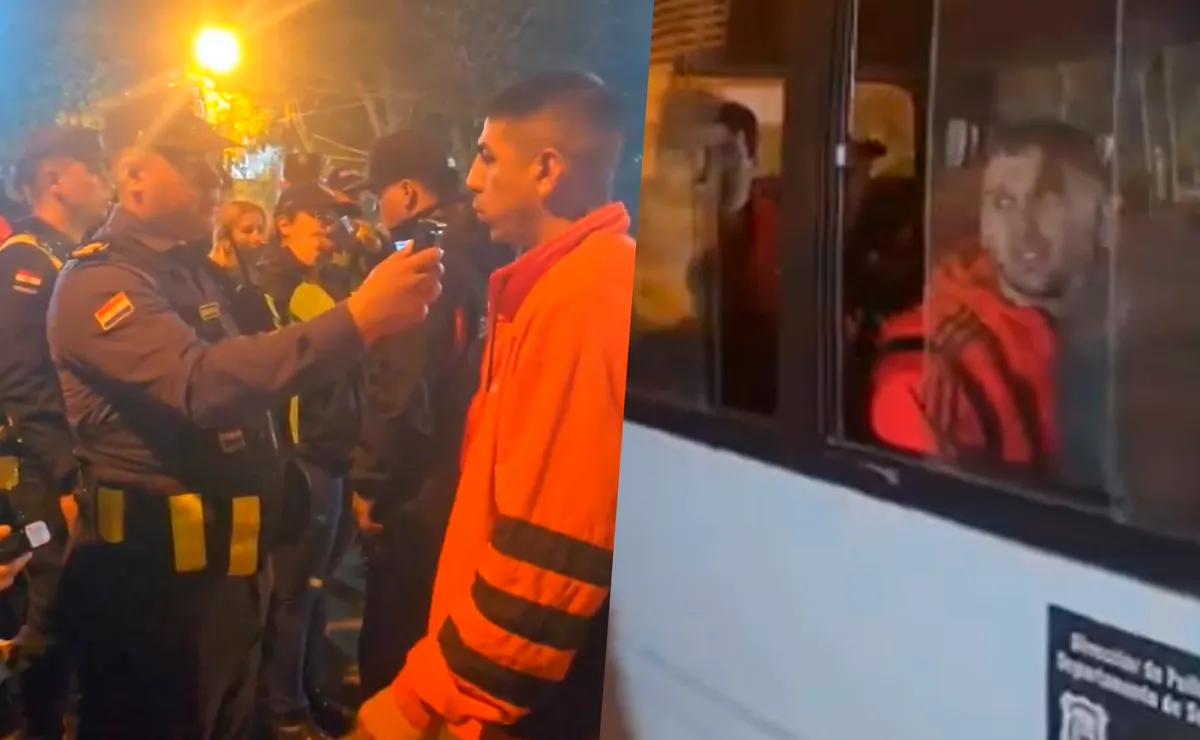 Hinchas de River fueron detenidos en la previa al partido vs. Libertad.