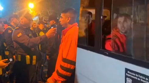 Hinchas de River fueron detenidos en la previa al partido vs. Libertad.