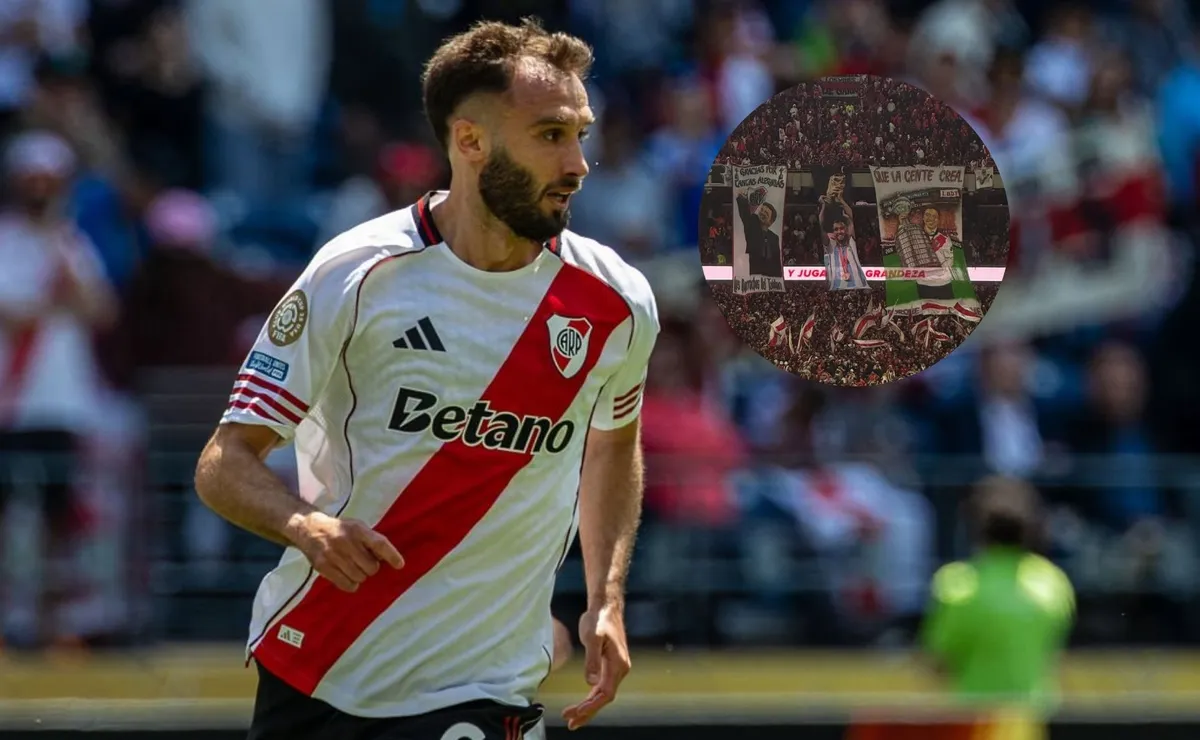 Pezzella recibió el cariño de la gente por su lesión.