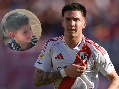 VIDEO | Mastantuono le regaló una camiseta de River al hijo de Valverde: su tierna reacción