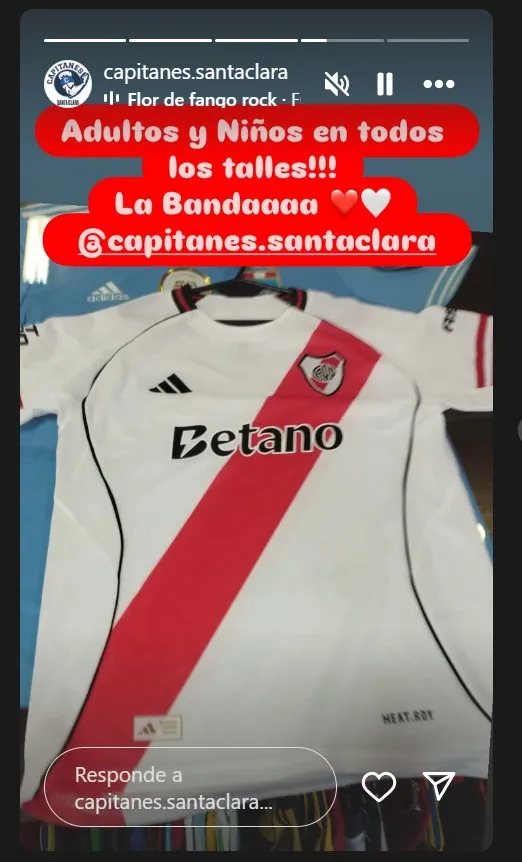 Capitanes Santa Clara, la cuenta comercial del ex River Omar Merlo, en Instagram.