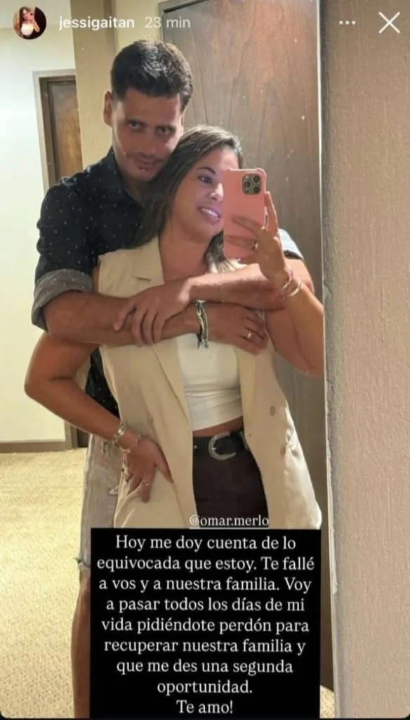 La publicación que ventiló la mujer del ex futbolista de River Omar Merlo.