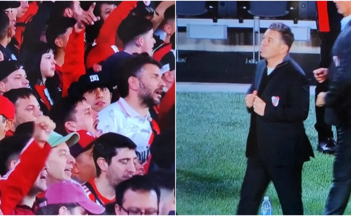 Momento clave previo a los penales en River vs Libertad con el reconocimiento de Gallardo a la hinchada de River.