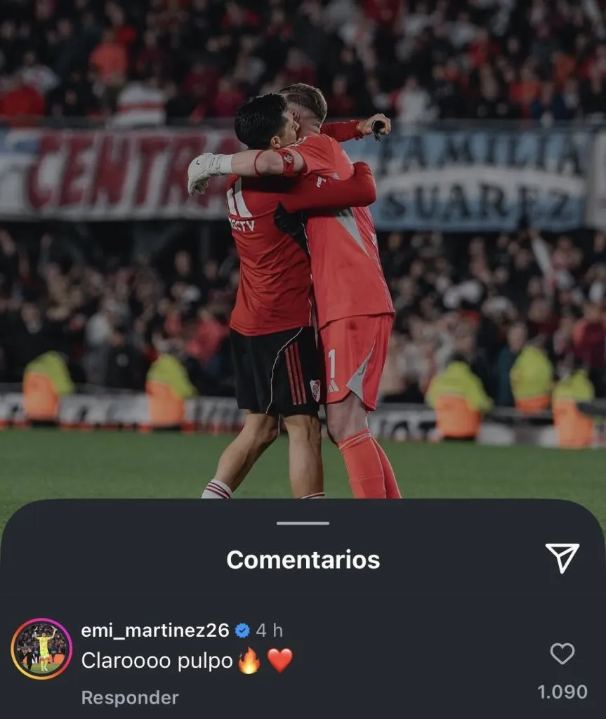 El comentario del Dibu Martínez para Armani tras los penales.