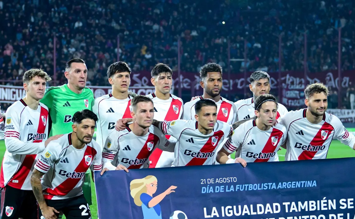 Los puntajes de River ante Lanús.