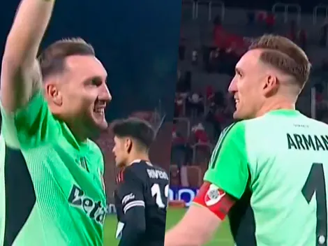 Armani, otra vez figura: los penales atajados vs. Unión y la ovación de la gente