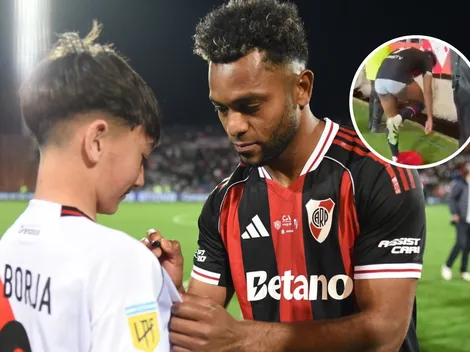 El inesperado regalo que Borja le hizo a un hincha luego de clasificar