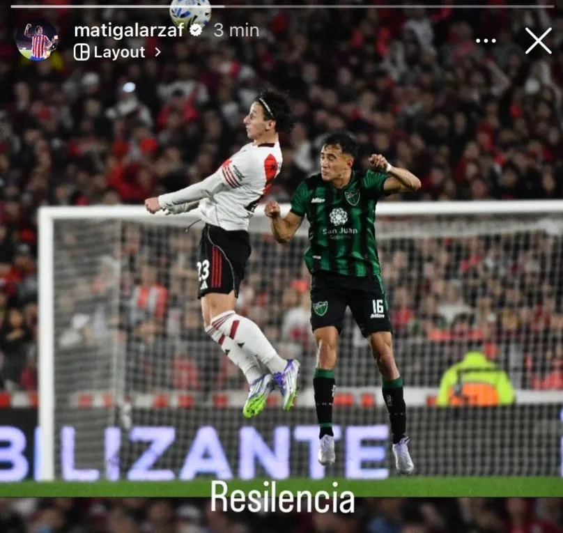 La historia con el error de ortografía que subió Galarza Fonda.