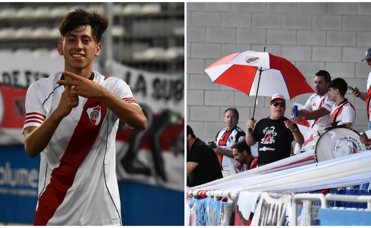 Un seleccionado juvenil de River juega un prestigioso Mundial en España, y un grupo de hinchas del Millonario los sorprendió.