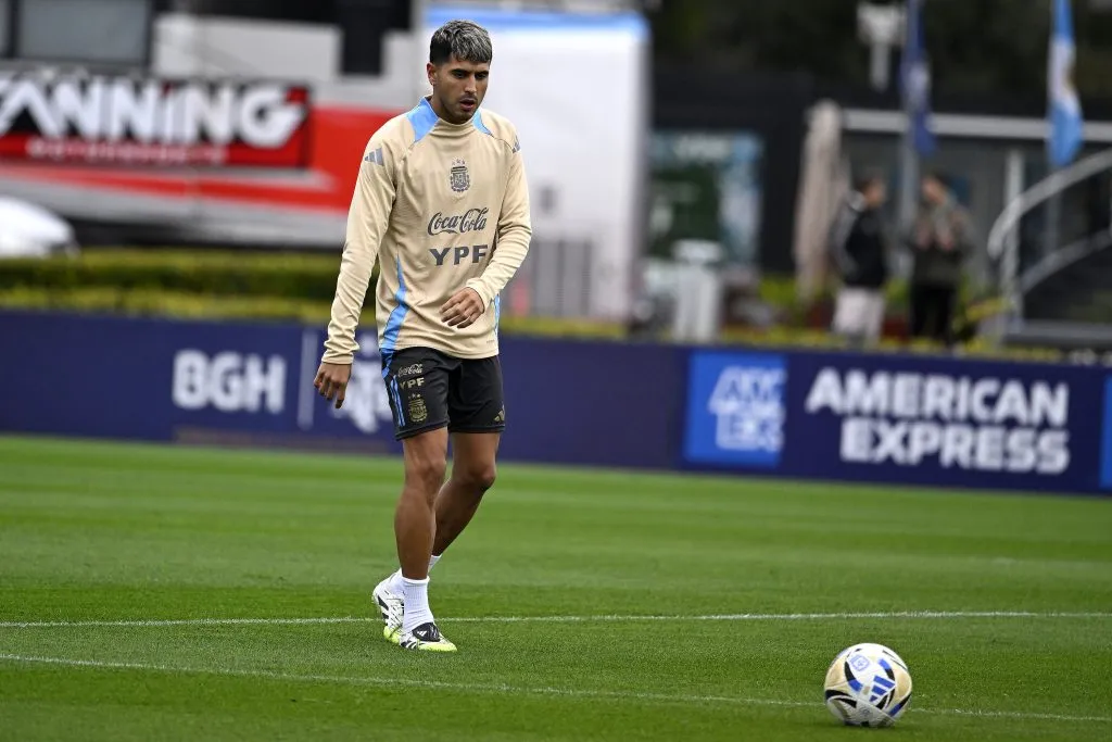 Exequiel Palacios jugó casi 20 minutos contra Venezuela.