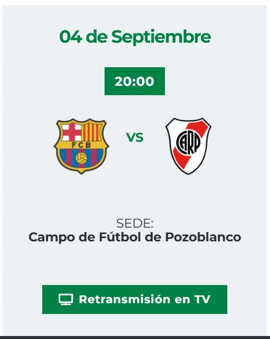 River vs Barcelona en el Mundial de Clubes juvenil 2025.