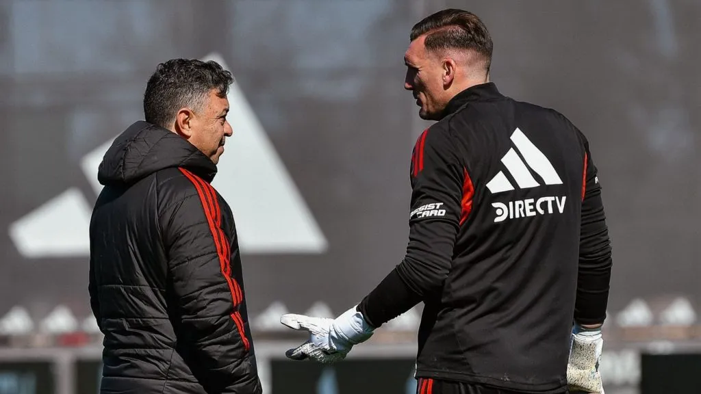 Gallardo prepara el equipo para enfrentar mañana a Estudiantes.
