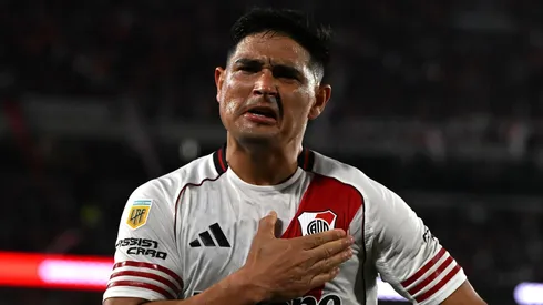 Maxi Salas puso el primero de River en Brasil.