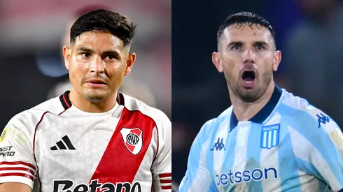 El delantero de River se reencontró con el de Racing.