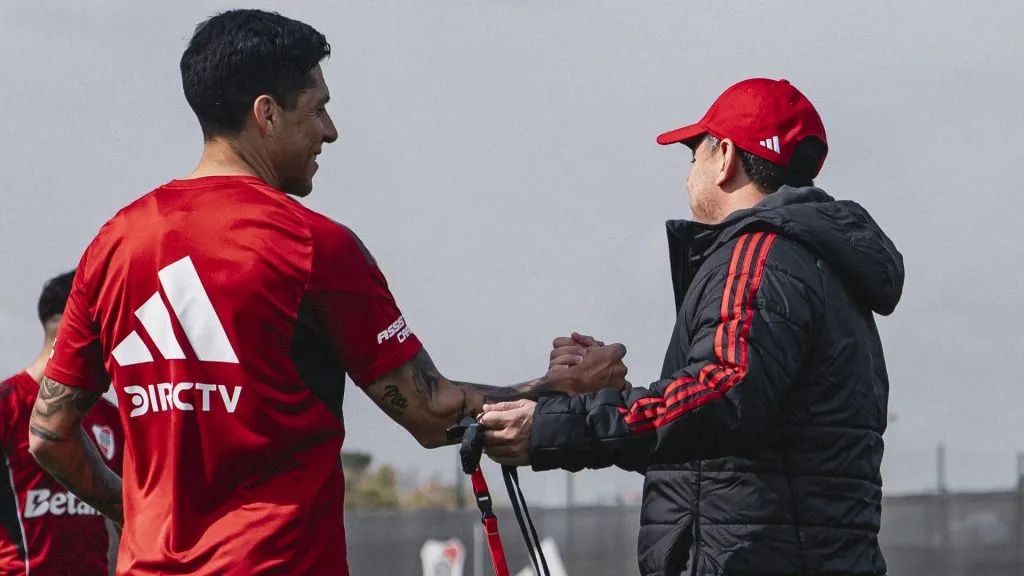 Gallardo comienza a definir a los titulares de River vs. Estudiantes. (Prensa River)