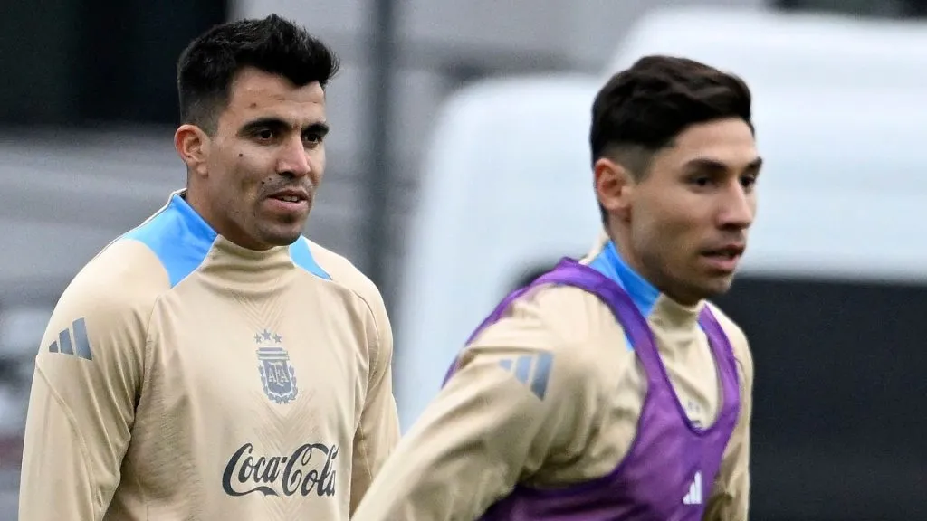 Acuña y Montiel llegaron a River Camp después de estar en Ecuador. (LPM/Diego Haliasz)