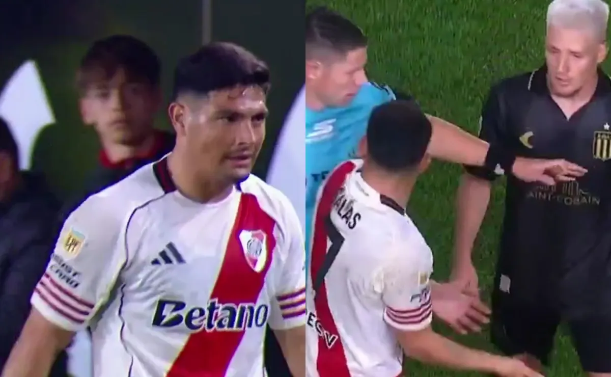 El gesto de Salas que enojó a los de Estudiantes.