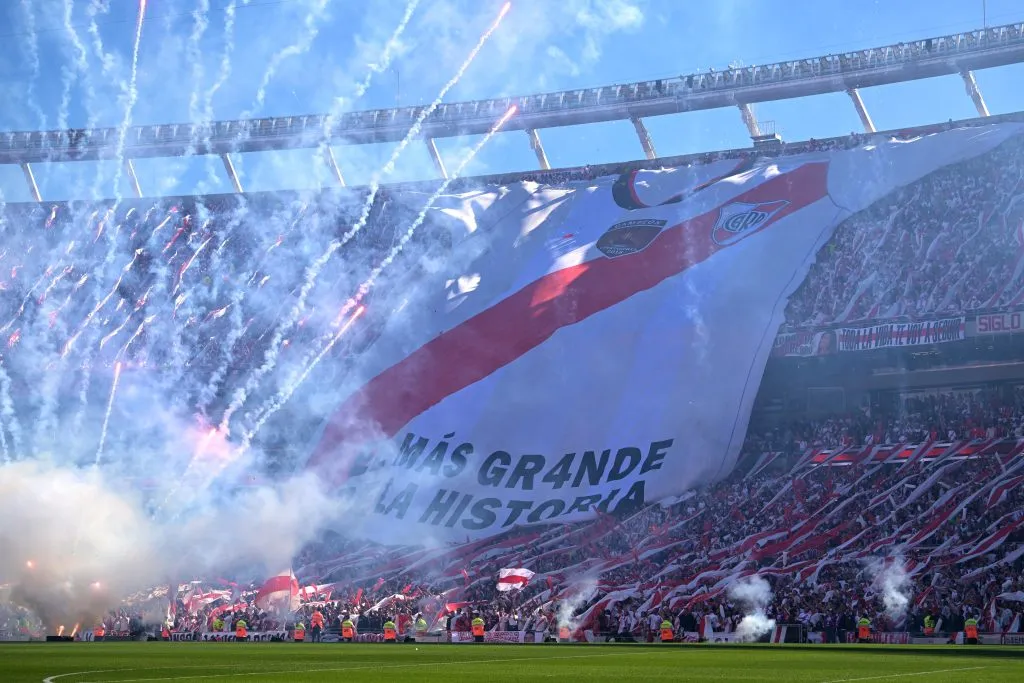 El trapo de la camiseta por la Libertadores 2018 volverá a aparecer contra Palmeiras. (Getty Images)