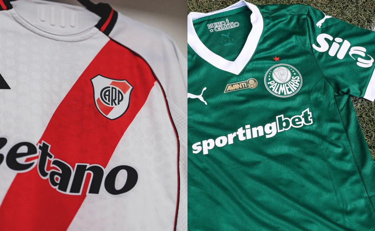 Qué camisetas usarán River y Palmeiras.