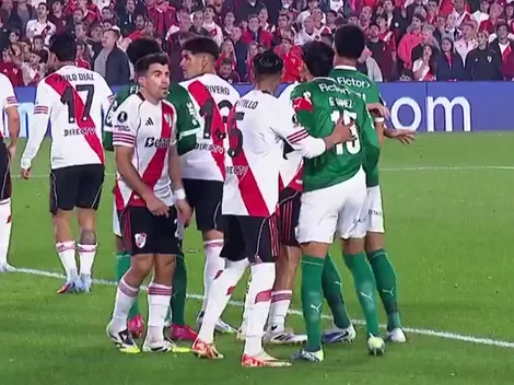 Los errores defensivos de River en el gol de Palmeiras