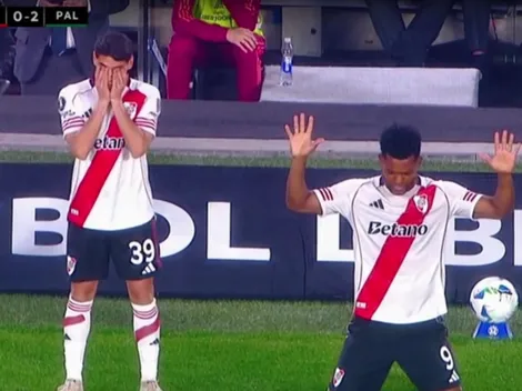 Llamativo: el gesto de Lencina cuando Gallardo lo mandó a la cancha con Palmeiras