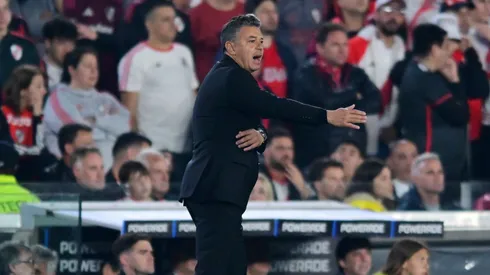 Marcelo Gallardo y la charla clave en el entretiempo.