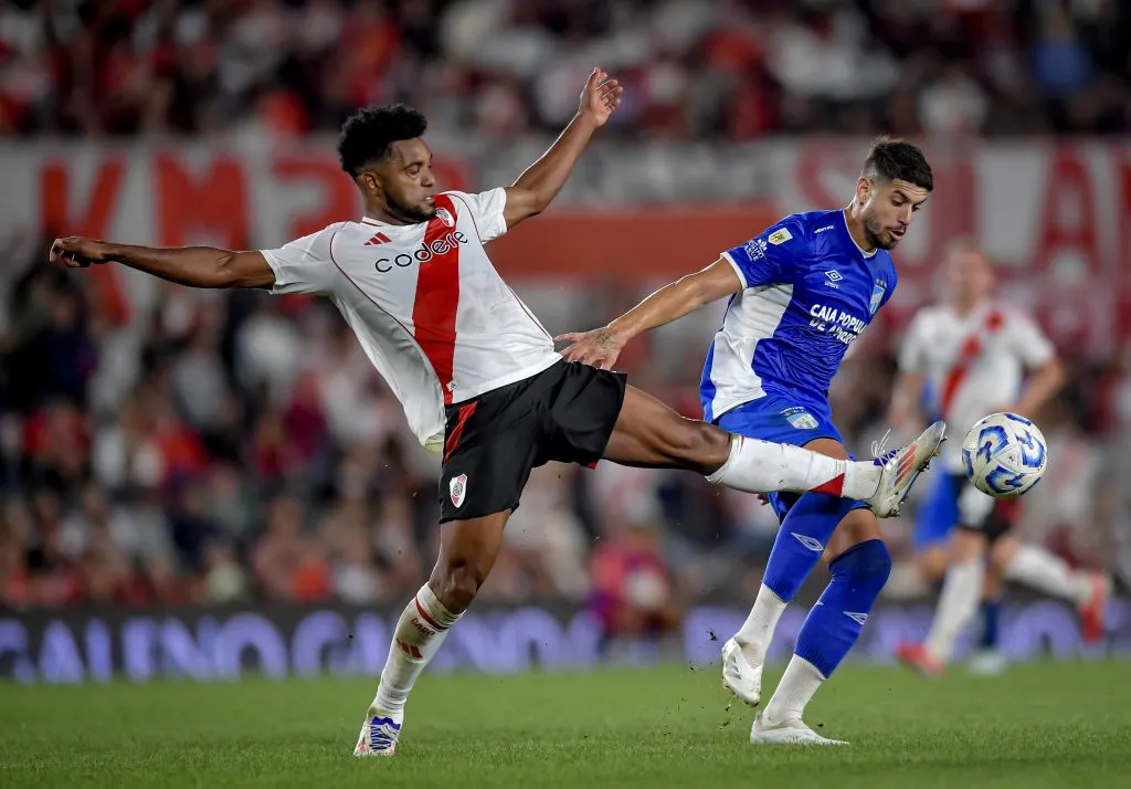 River ganó en el último partido que se cruzó con Atlético Tucumán: 1-0 con gol de Colidio. (Getty Images)