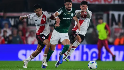 Flaco López, una de las figuras de Palmeiras ante River.