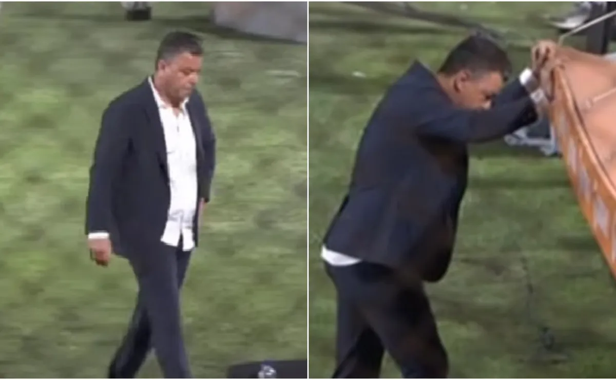 Marcelo Gallardo, rendido en Atlético Tucumán vs River.