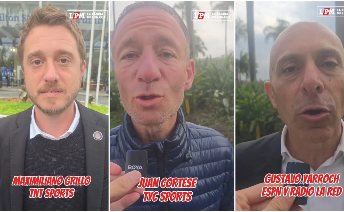 Grillo, Cortese y Yarroch opinan de River antes de la definición con Palmeiras.
