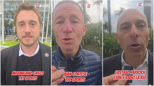 Grillo, Cortese y Yarroch opinan de River antes de la definición con Palmeiras.