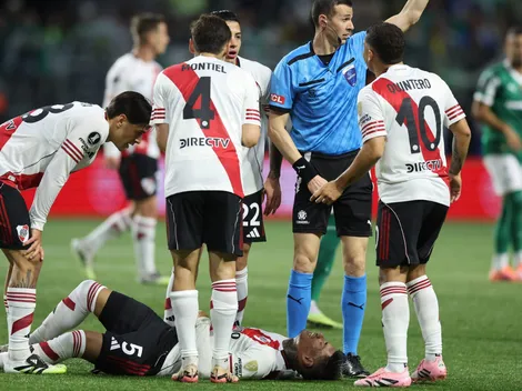 Alarma en River: Portillo salió lesionado ante Palmeiras