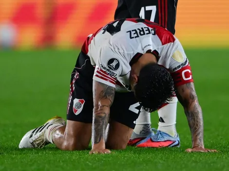 Alarma: Enzo Pérez se fue rengueando por el corte profundo en su rodilla