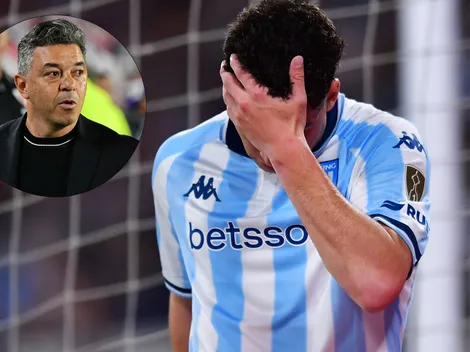 Racing perdió a un titular para jugar con River y Gallardo toma nota