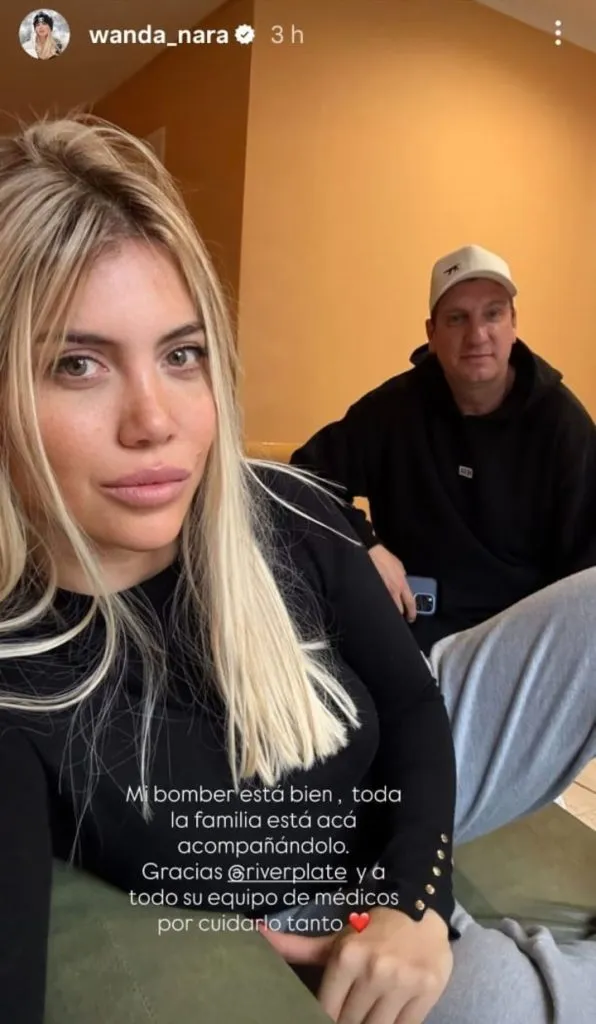 El mensaje de Wanda Nara en Instagram.