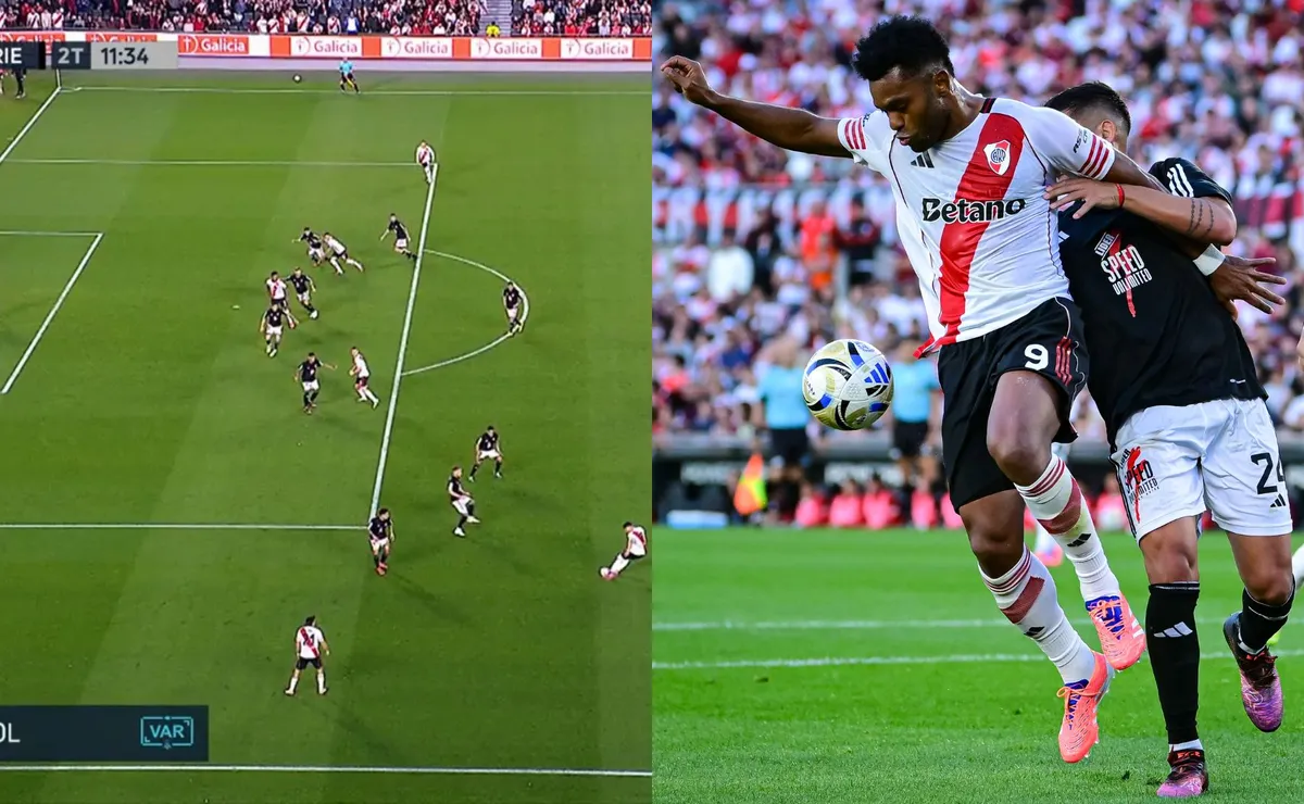 Le anularon el empate a River.