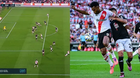 Le anularon el empate a River.