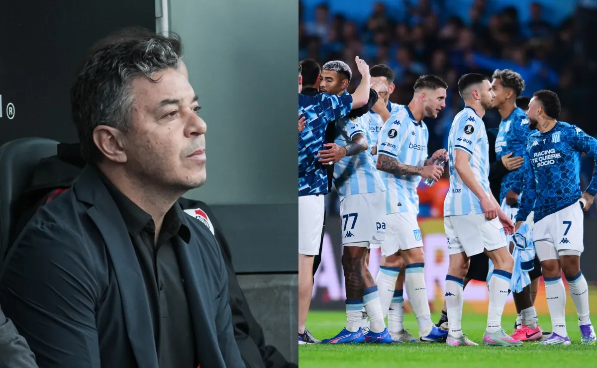 Gallardo habló del partido con Racing.
