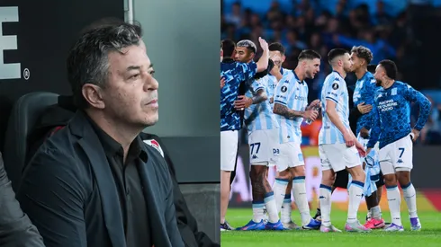 Gallardo habló del partido con Racing.