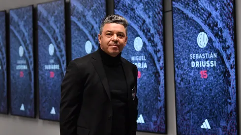 Gallardo define el 11 de River ante Sarmiento.