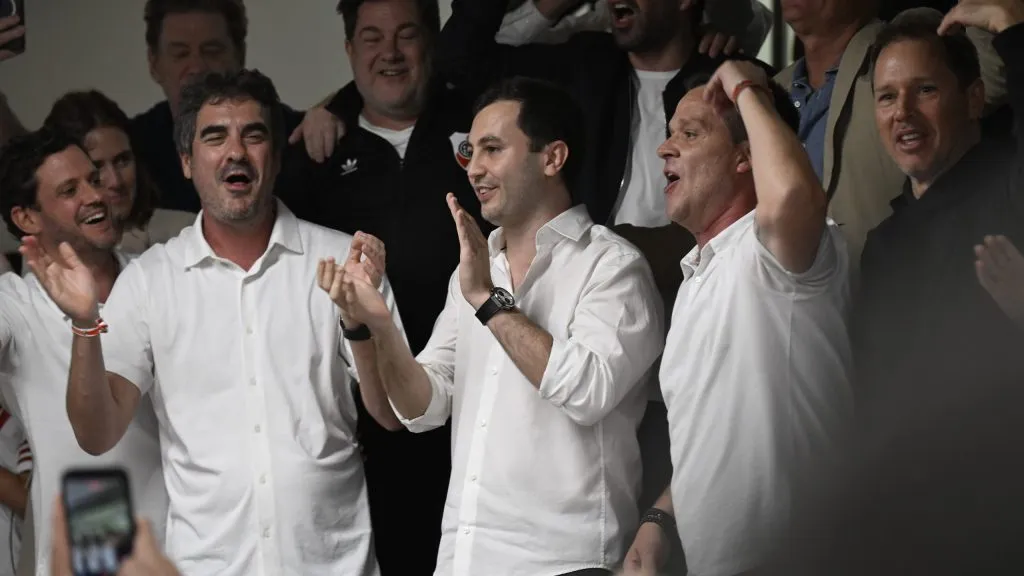 Stefano Di Carlo se transformó en el nuevo presidente de River en una jornada histórica y bien riverplatense. Foto: Diego Haliasz / La Página Millonaria.