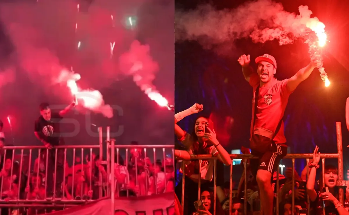 El Millonario fue recibido por una multitud en Rosario.