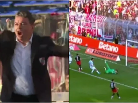 No se vio en TV: así festejó Gallardo el gol de Maxi Salas a Racing