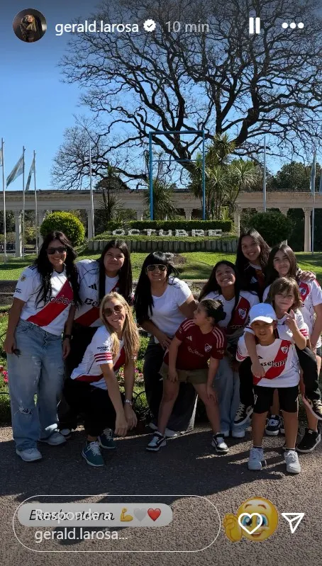 La familia de Marcelo Gallardo bancó al DT en Rosario.