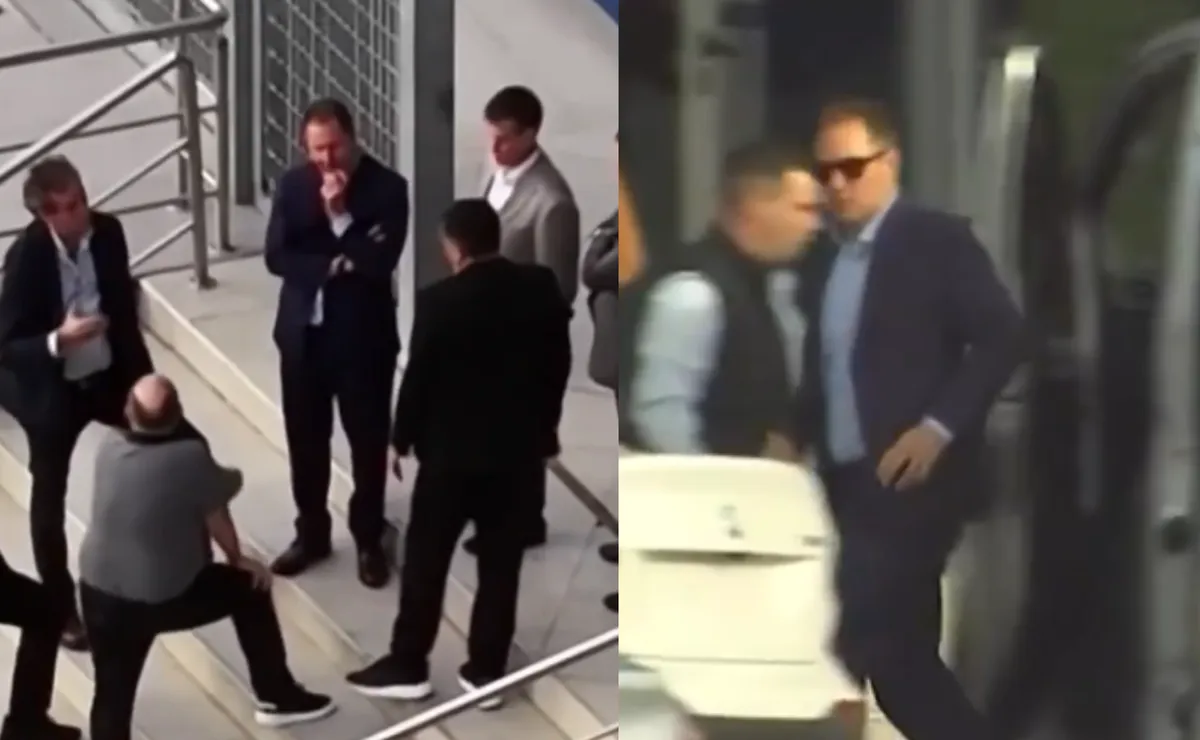 River dijo presente en el velorio de Russo.