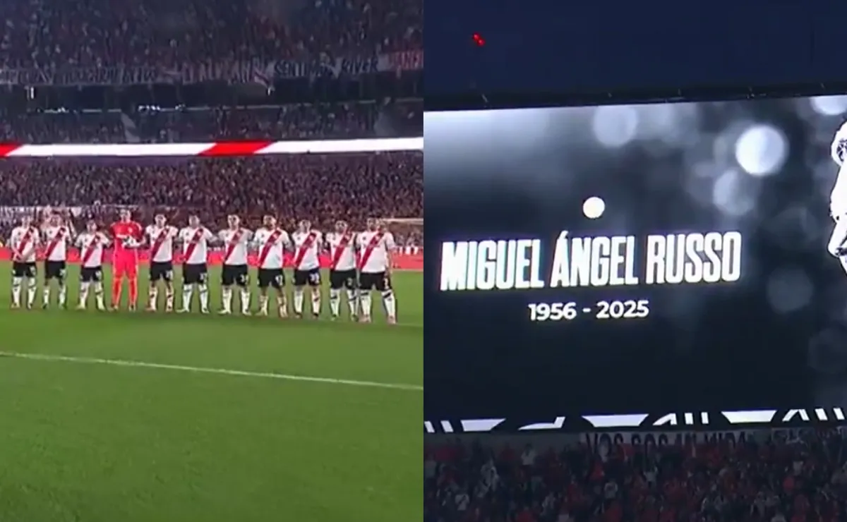 El minuto de silencio de River por Miguel Russo.