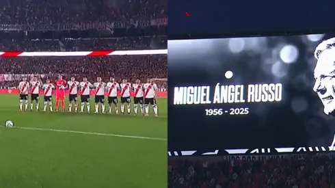 El minuto de silencio de River por Miguel Russo.