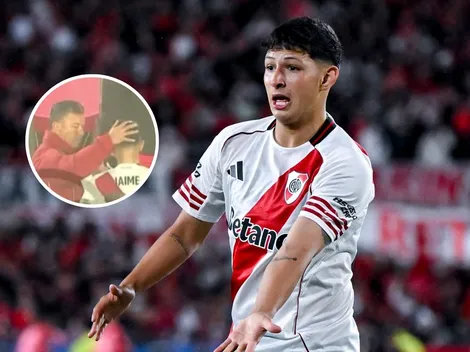 No se vio: el gesto que tuvo Gallardo con Cristian Jaime luego de su debut